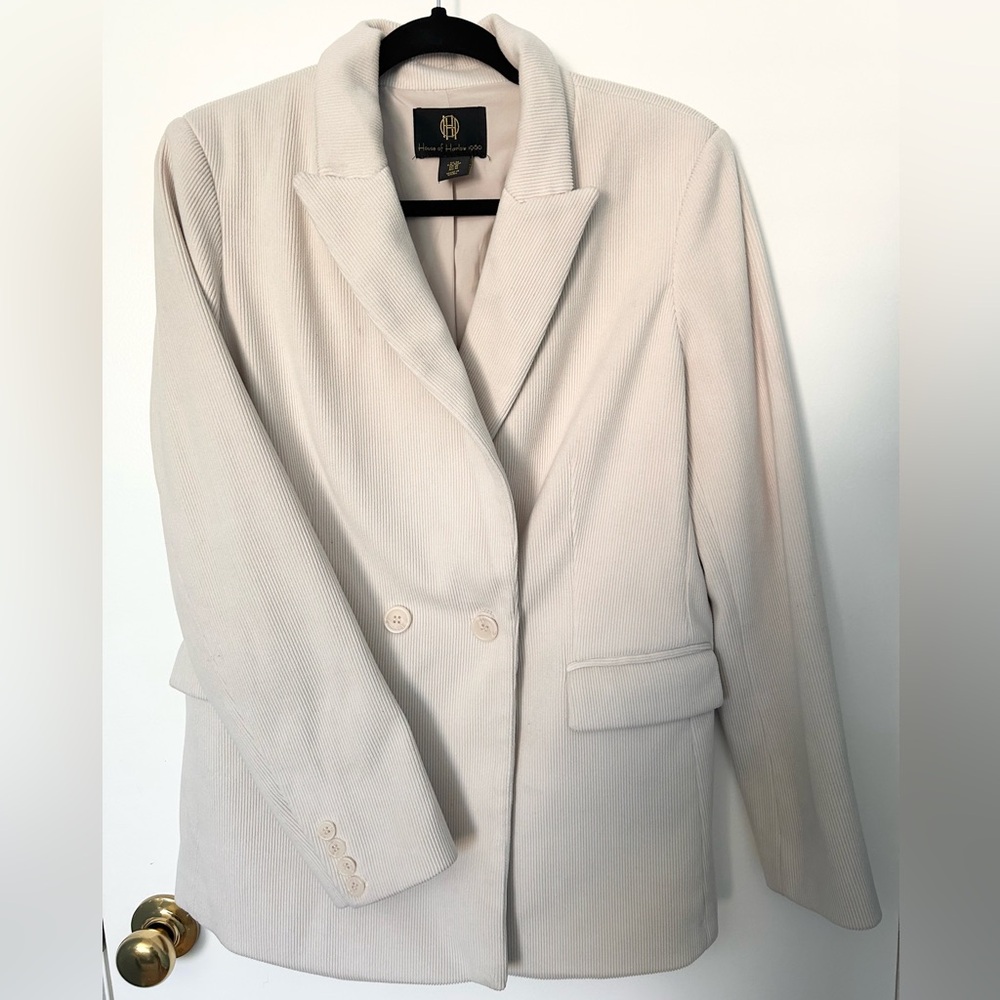 Cream House of Harlow Corduroy Blazer